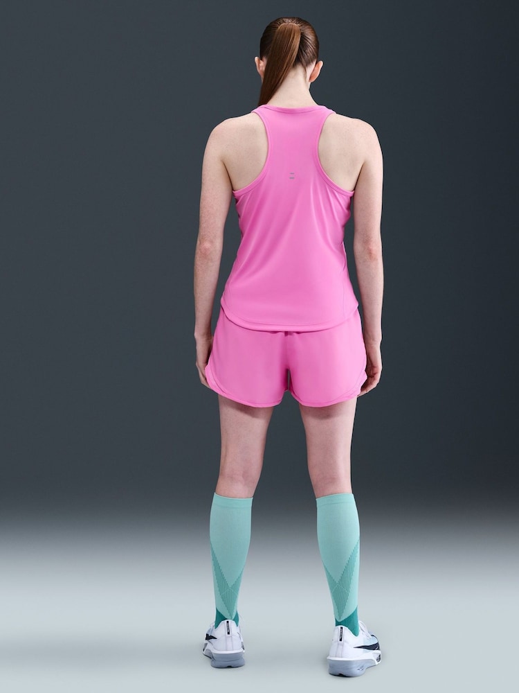 Nike Pink Tempo Dri-FIT Running Vest Top - Image 2 of 8 Nike Pink Tempo Dri-FIT Running Vest Top - Image 2 of 8