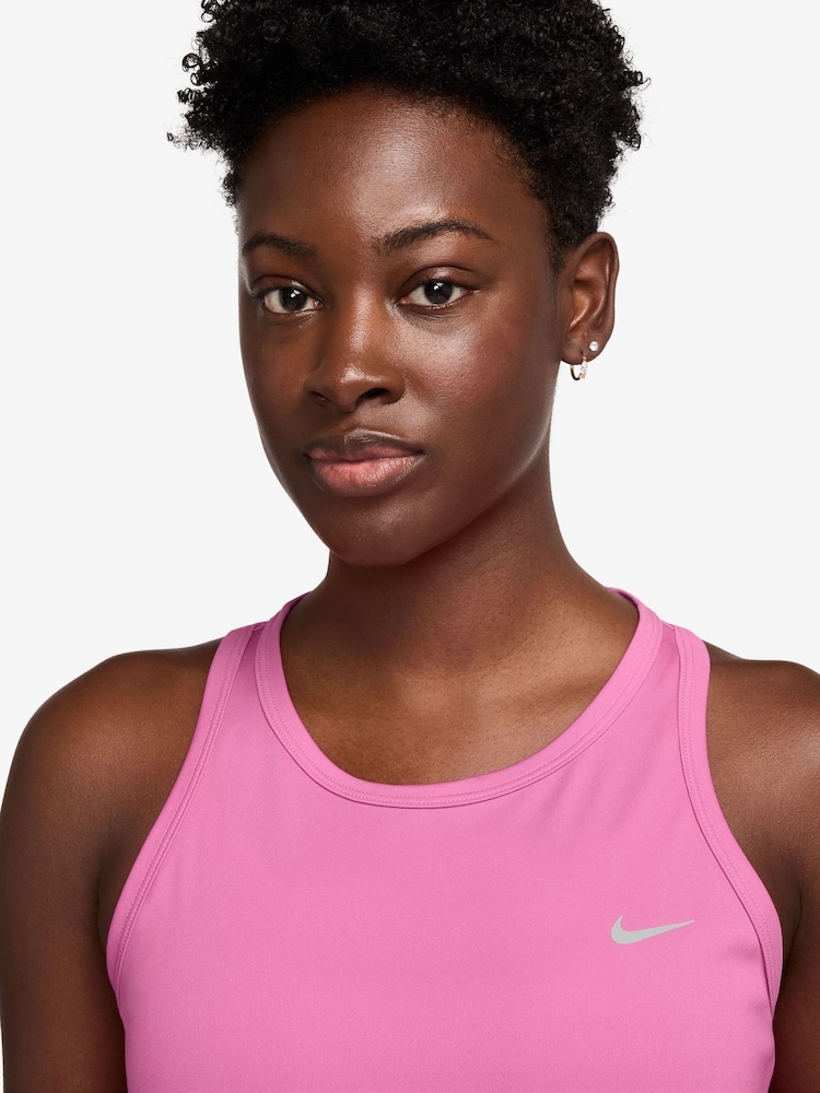 Nike Pink Tempo Dri-FIT Running Vest Top - Image 8 of 8