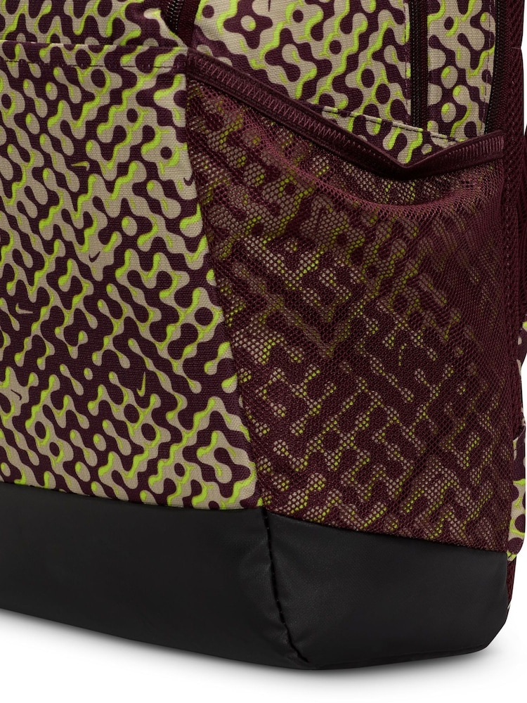 Nike Burgundy Crush All-Over Print Brasilia Backpack - Image 11 of 11 Nike Burgundy Crush All-Over Print Brasilia Backpack - Image 11 of 11