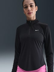 Nike Black Tempo Dri-FIT 1/2-Zip Running Top - Image 4 of 6