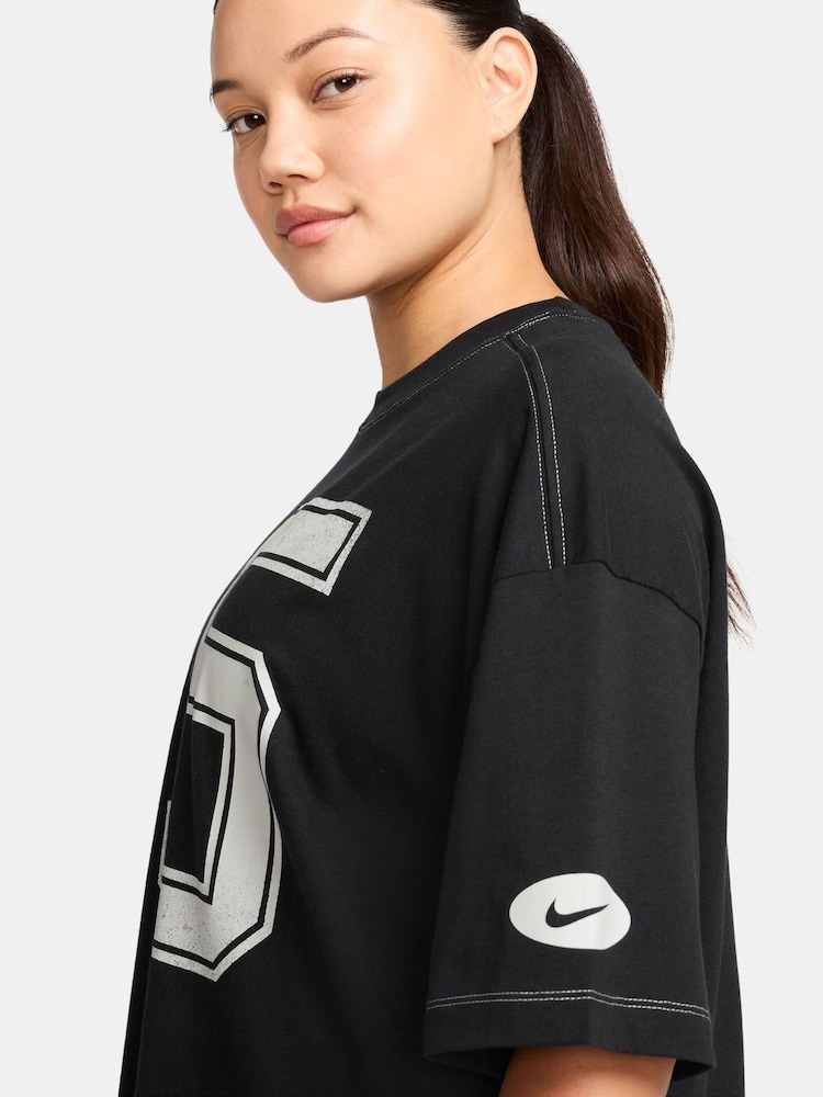 Nike Black Sportswear Short Sleeve T-Shirt - Image 3 of 3