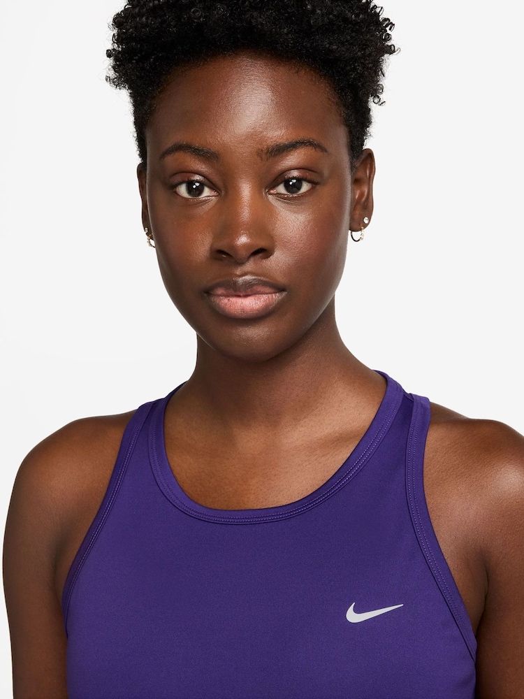 Nike Purple Tempo Dri-FIT Running Tank Top - Image 3 of 3 Nike Purple Tempo Dri-FIT Running Tank Top - Image 3 of 3
