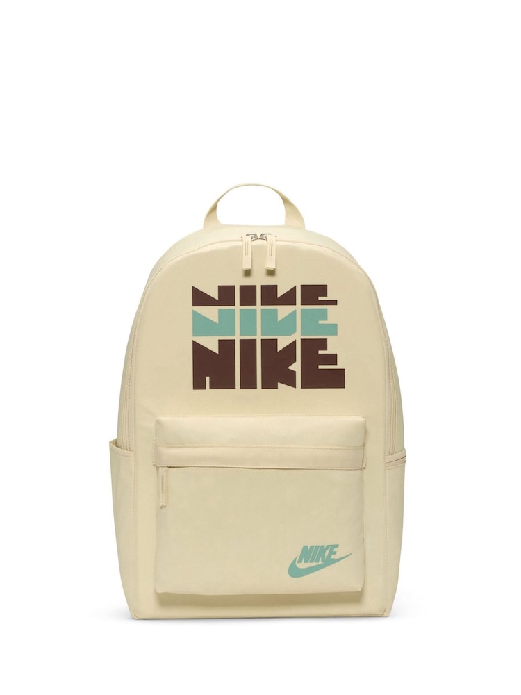 Nike Brown Retro Logo Heritage Backpack - Image 1 of 7