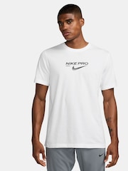 Nike White Dri-FIT Pro Training T-Shirt - Image 1 of 3
