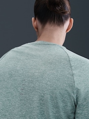 Nike Cannon Green Swift Dri-FIT UV Long Sleeve Crew Neck Running Top - Image 4 of 5