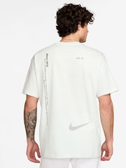 Nike White Swoosh Sport T-Shirt - Image 2 of 3