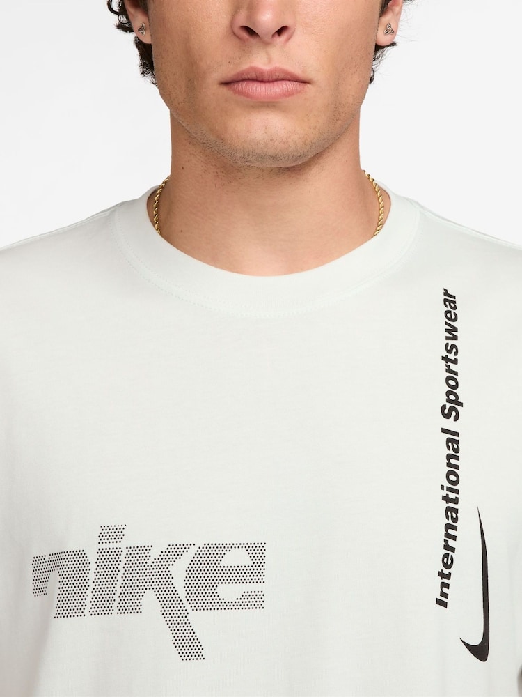 Nike White Swoosh Sport T-Shirt - Image 3 of 3