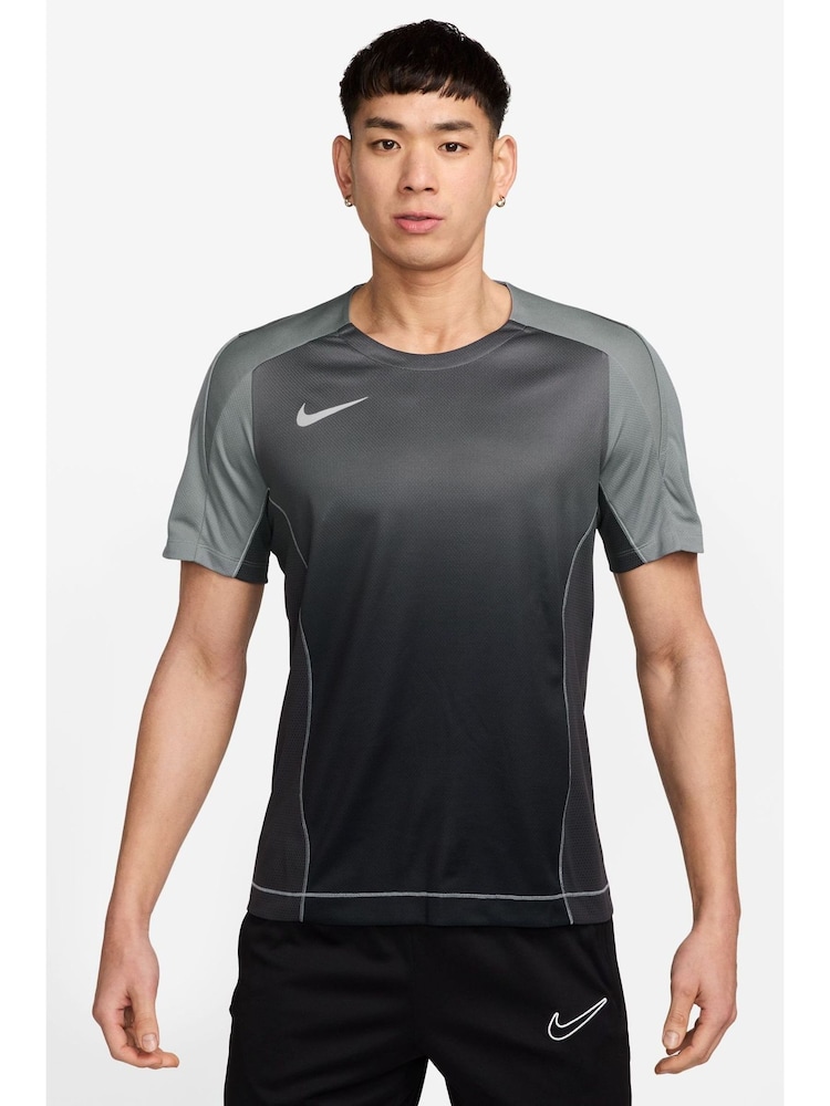 Nike Anthracite Grey Strike+ Dri-FIT Short Sleeve Football Top - Image 1 of 3