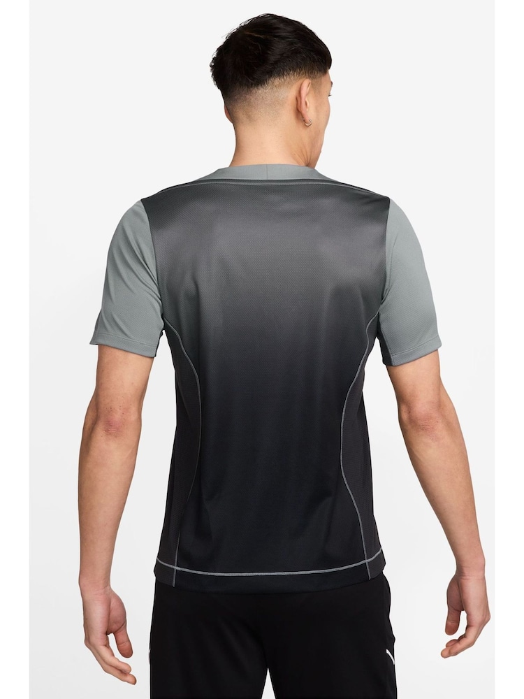 Nike Anthracite Grey Strike+ Dri-FIT Short Sleeve Football Top - Image 2 of 3