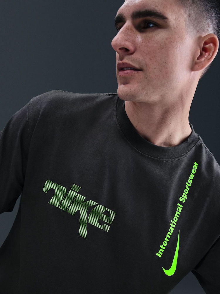 Nike Anthracite Grey Swoosh Sport T-Shirt - Image 5 of 5