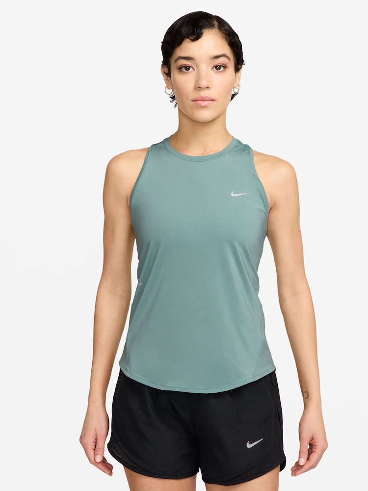 Nike Cannon Green Swift Dri-FIT Running Tank Top - Image 1 of 3