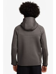 Nike Grey Stone Tech Fleece Full-Zip Windrunner Hoodie - Image 3 of 6