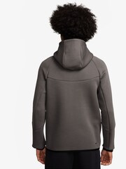 Nike Grey Stone Tech Fleece Full-Zip Windrunner Hoodie - Image 4 of 6