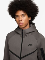 Nike Grey Stone Tech Fleece Full-Zip Windrunner Hoodie - Image 5 of 6