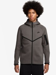 Nike Grey Stone Tech Fleece Full-Zip Windrunner Hoodie - Image 6 of 6