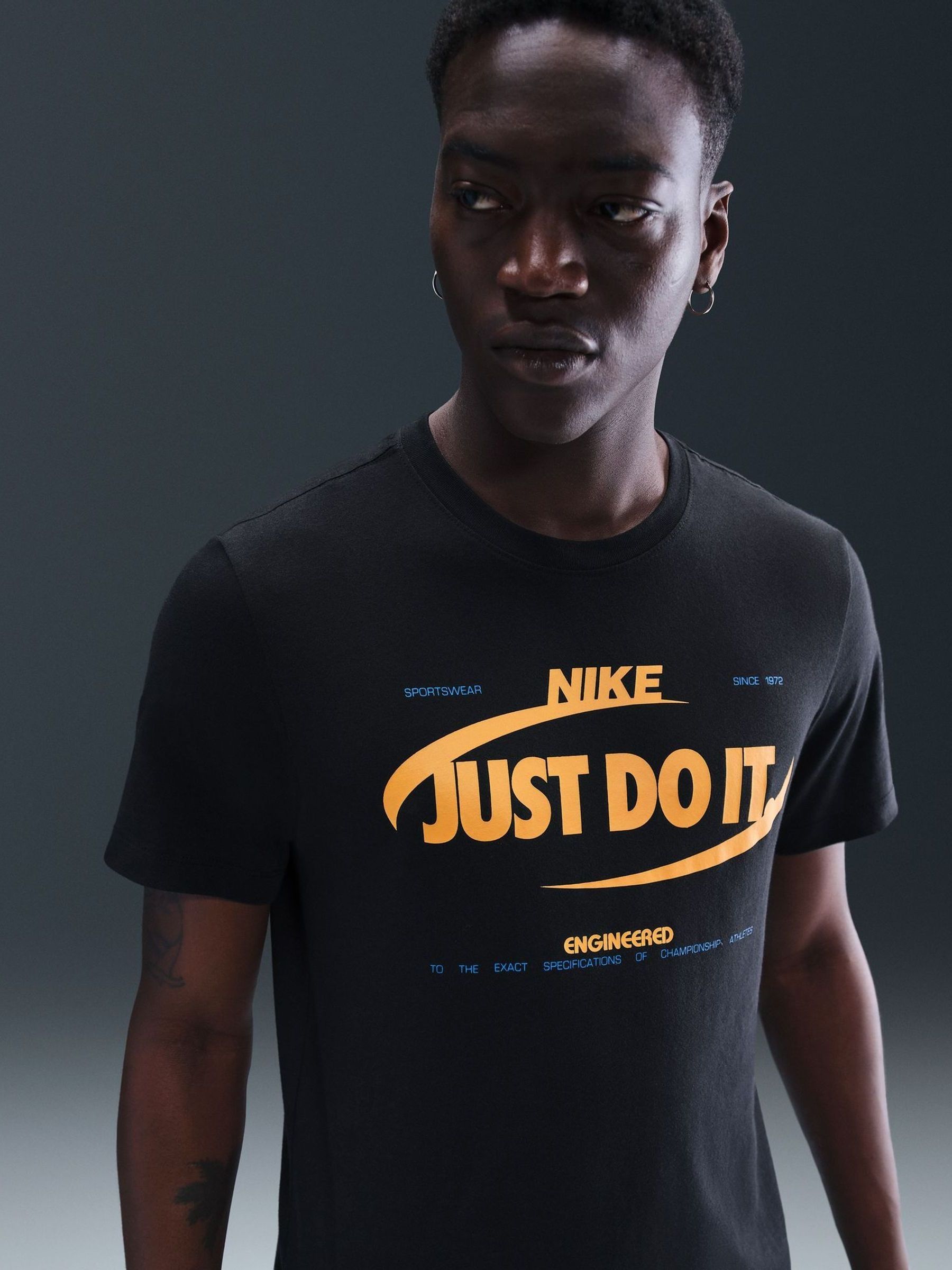 black just do it nike shirt
