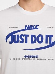 Nike White Just Do It Graphic T-Shirt - Image 3 of 3