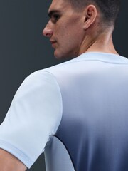 Nike Blue Tint Strike+ Dri-FIT Short Sleeve Football Top - Image 3 of 5