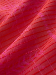 Red/Pink Palm Print Textured Cami Column Dress - Image 8 of 8