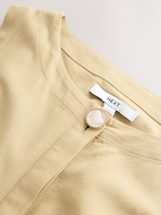 Stone Sleeveless Button Down Waisted Midi Dress - Image 8 of 9