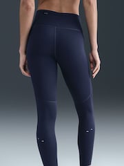 Nike Midnight Navy Tempo Dri-FIT High Waisted 7/8th Running Leggings - Image 5 of 8