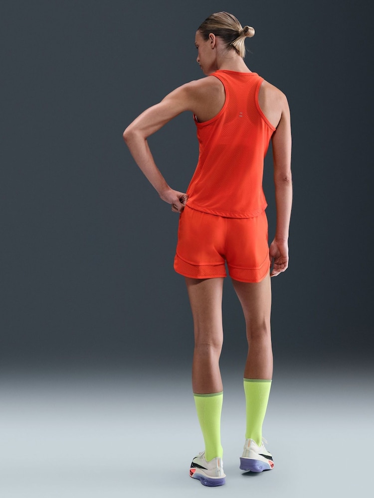Nike Red Tempo Dri-FIT Running Vest Top - Image 2 of 5 Nike Red Tempo Dri-FIT Running Vest Top - Image 2 of 5