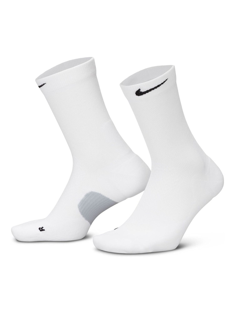 Nike White Dri-FIT Fast Performance Crew Socks 1 Pack - Image 1 of 4