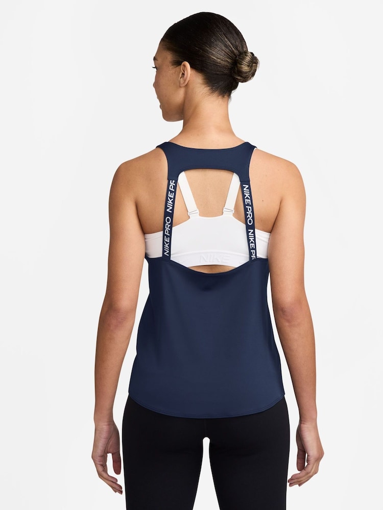 Nike Midnight Navy Pro Dri-FIT Tank Vest Top - Image 2 of 3