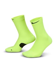 Nike Yellow Dri-FIT Fast Performance Crew Socks 1 Pack - Image 1 of 4