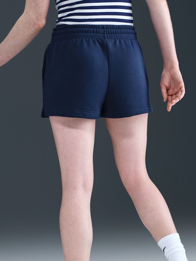 Nike Midnight Navy Phoenix Fleece Mid Rise Shorts - Image 5 of 5