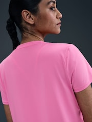 Nike Pink One Classic Dri-FIT Short Sleeve Top - Image 4 of 5