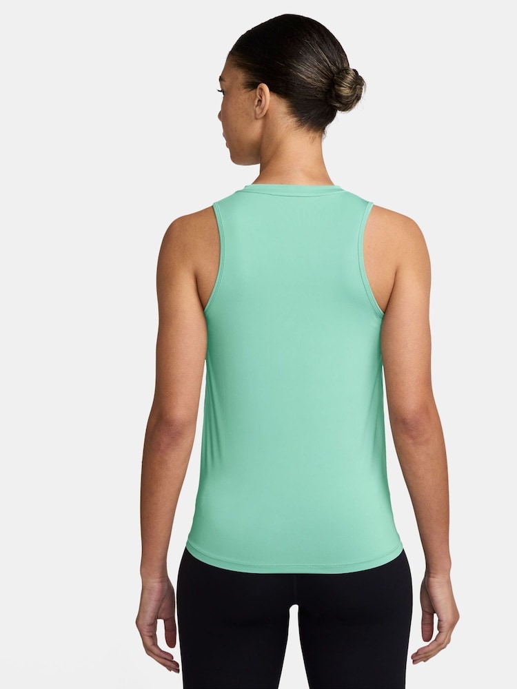 Nike Green One Dri-FIT Tank Vest Top - Image 2 of 3 Nike Green One Dri-FIT Tank Vest Top - Image 2 of 3