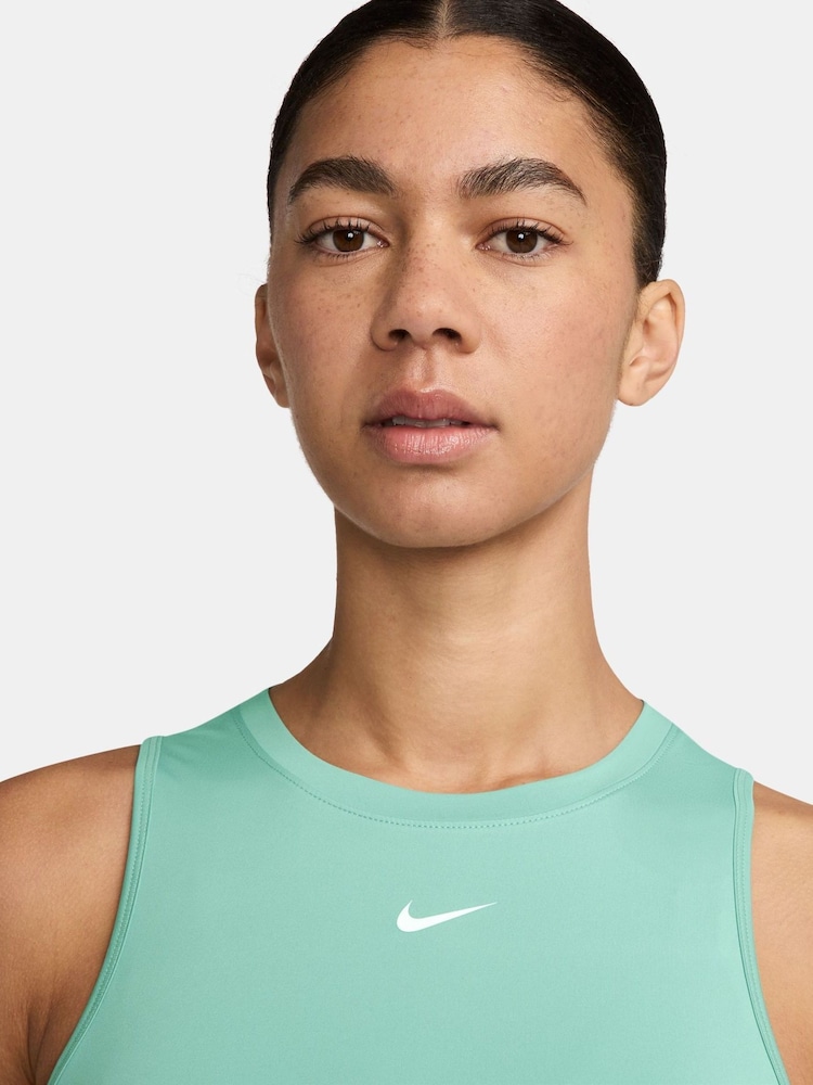 Nike Green One Dri-FIT Tank Vest Top - Image 3 of 3 Nike Green One Dri-FIT Tank Vest Top - Image 3 of 3