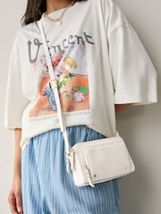 Bone Double Zip Cross Body Bag - Image 2 of 8