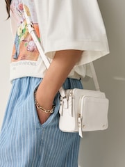 Bone Double Zip Cross Body Bag - Image 3 of 8