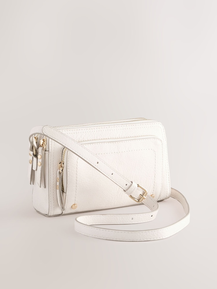 Bone Double Zip Cross Body Bag - Image 4 of 8