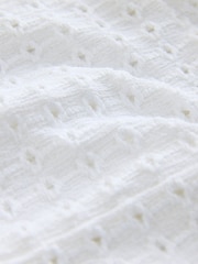White Bustier Jersey Embroidered Top - Image 3 of 3