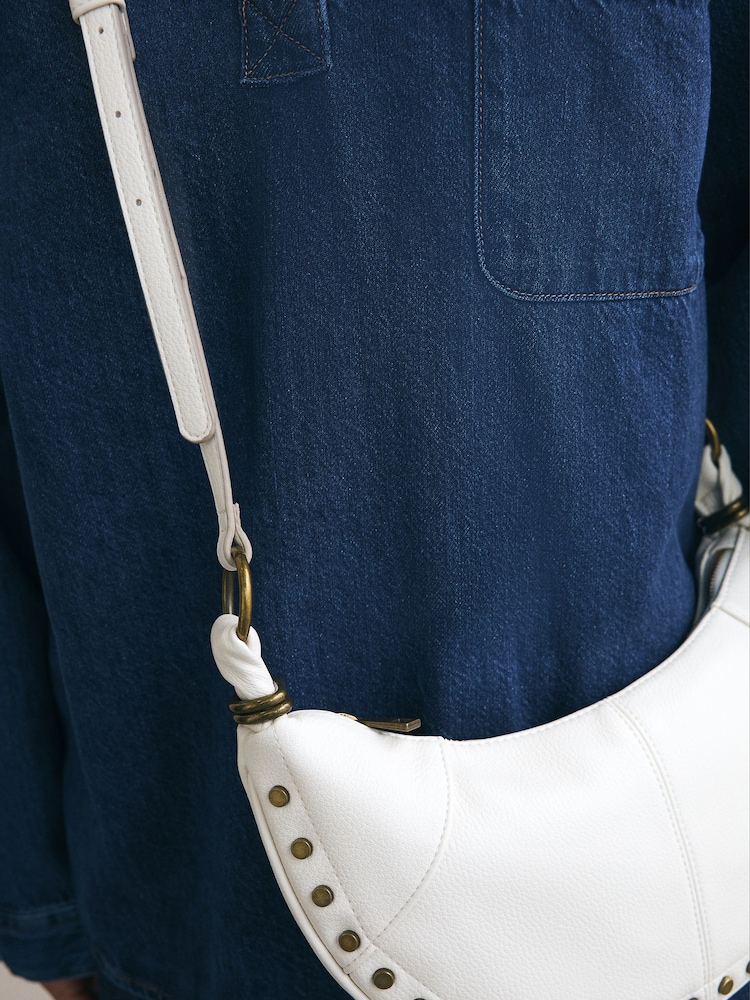 Bone Studded Cross Body Bag - Image 2 of 8