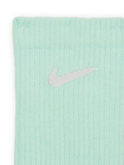 Nike Mint Green Everyday Plus Cushioned Training Crew Socks 6 Pack - Image 4 of 4