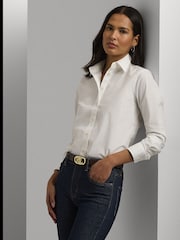 Lauren Ralph Lauren Jamelko Non Iron Stretch Cotton White Shirt - Image 1 of 4