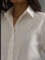 Lauren Ralph Lauren Jamelko Non Iron Stretch Cotton White Shirt - Image 3 of 4