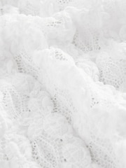 White Floral Lace Short Sleeve T-Shirt - Image 6 of 7