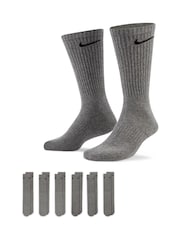 Gris - Al tobillo - Pack de 6 pares de calcetines acolchados de uso diario de Nike - Imagen 1 de 4