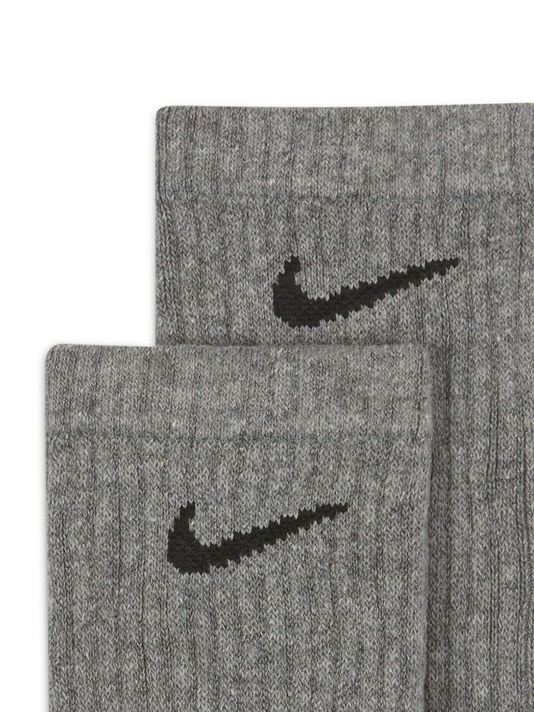 Gris - Al tobillo - Pack de 6 pares de calcetines acolchados de uso diario de Nike - Imagen 2 de 4