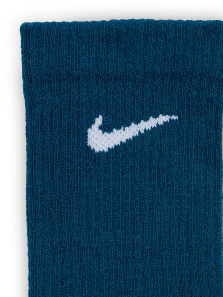 Nike Navy Everyday Plus Cushioned Training Crew Socks 6 Pack - Image 4 of 4 Nike Navy Everyday Plus Cushioned Training Crew Socks 6 Pack - Image 4 of 4