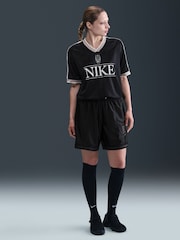 Nike Black Sportswear V-Neck Jersey Top - Image 1 of 5