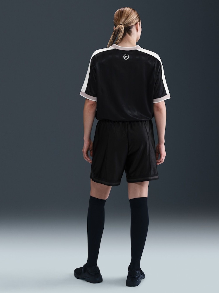 Nike Black Sportswear V-Neck Jersey Top - Image 2 of 5
