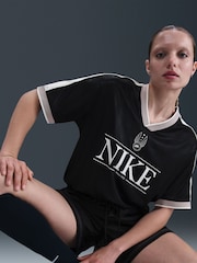 Nike Black Sportswear V-Neck Jersey Top - Image 5 of 5