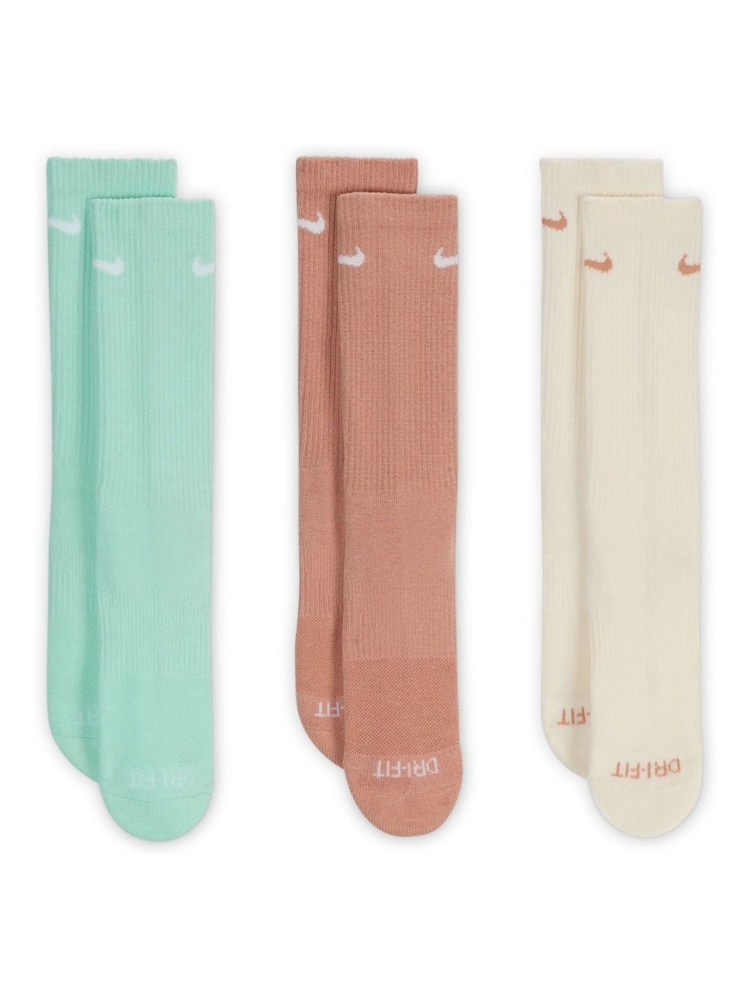 Nike Blue Plus Everyday Cushioned Training Crew Socks - Image 2 of 3 Nike Blue Plus Everyday Cushioned Training Crew Socks - Image 2 of 3