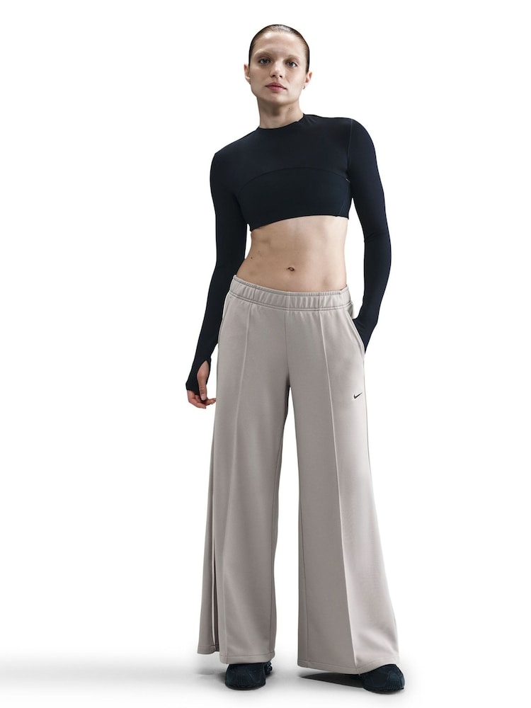 Nike Grey Sportswear Wide Leg Joggers - Image 1 of 5